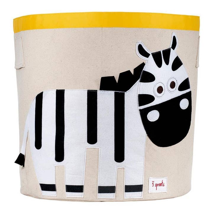 3 Sprouts - Wholesale Storage Bin - Kids & Baby - Zebra Storage Bin