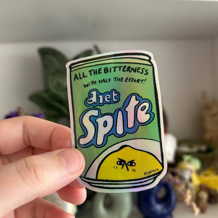 2B Or Not 2B - Wholesale Sticker - Holo Holographic Diet Spite Lemon Vinyl Stickers3