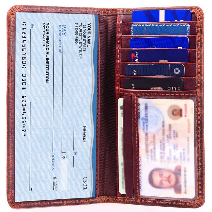 RAWHYD Leather Co. - Wholesale Wallet - Men's - Duck Leather Long Wallet for Men - Mallard Embossing4