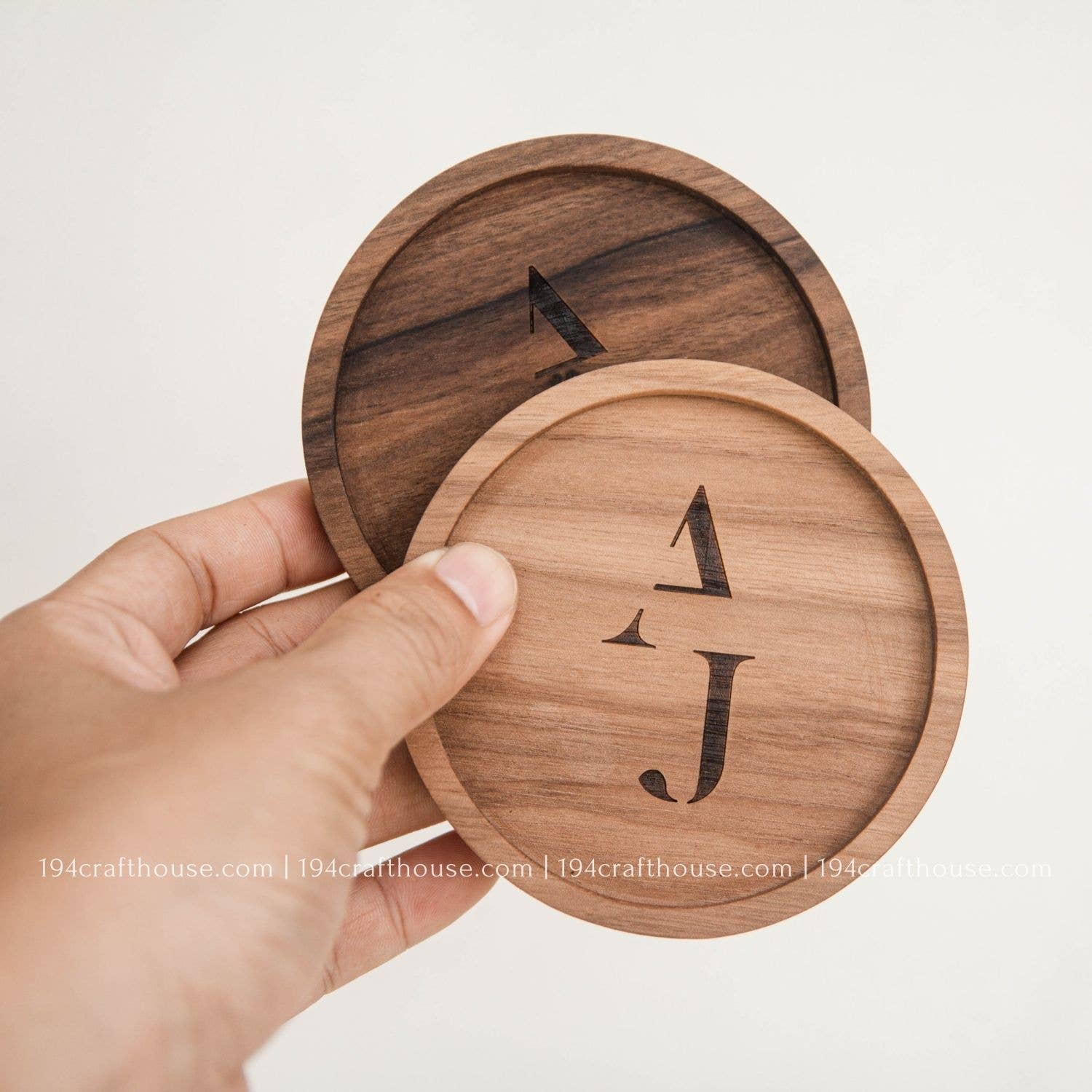 194 Craft House – wholesale Coasters – Custom Design Round Wood Coasters - Home Decor & Gifts1