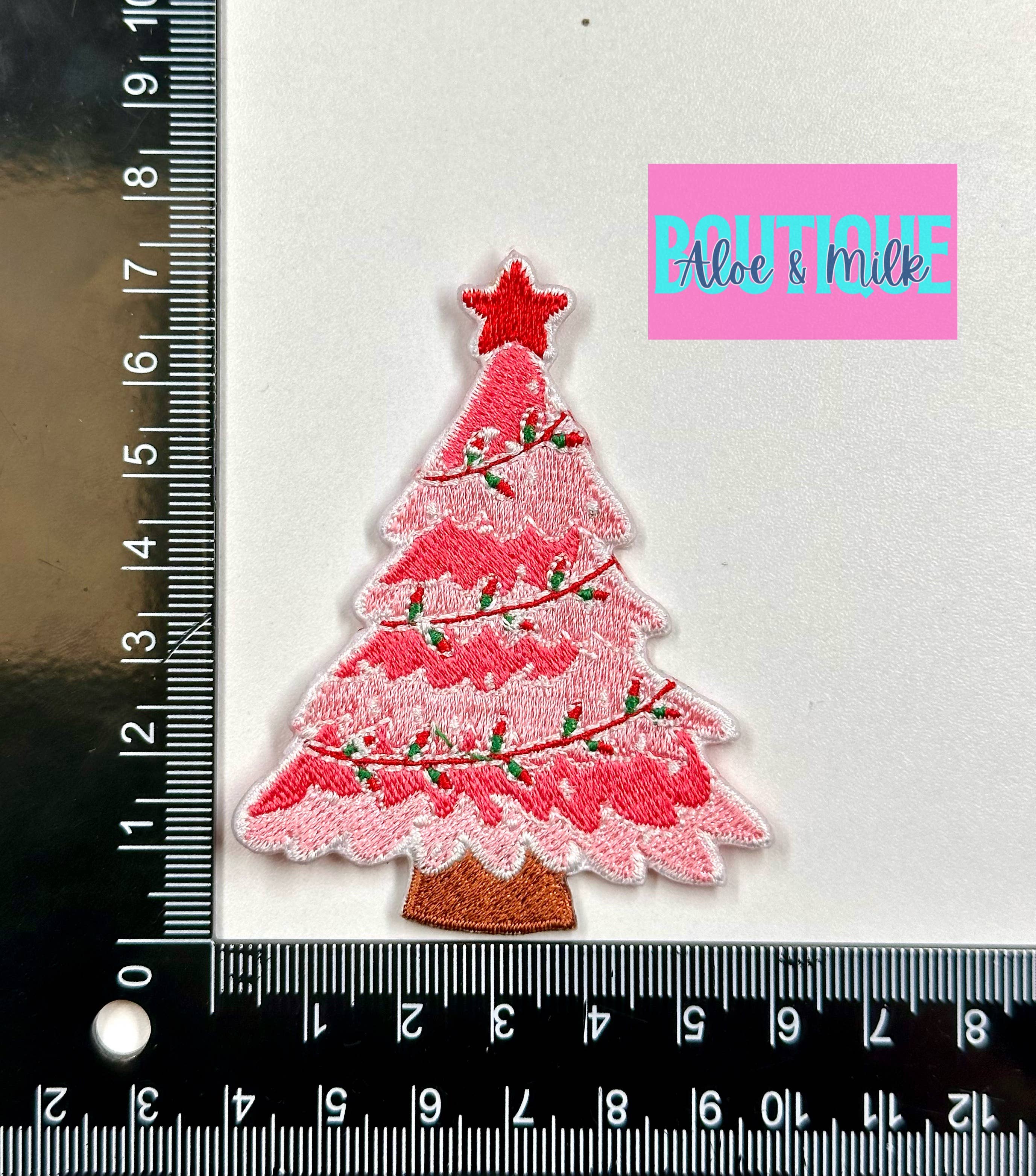 Aloe and Milk Boutique - Wholesale Patch - Christmas Dolly Tree, Holly Dolly, christmas patches2