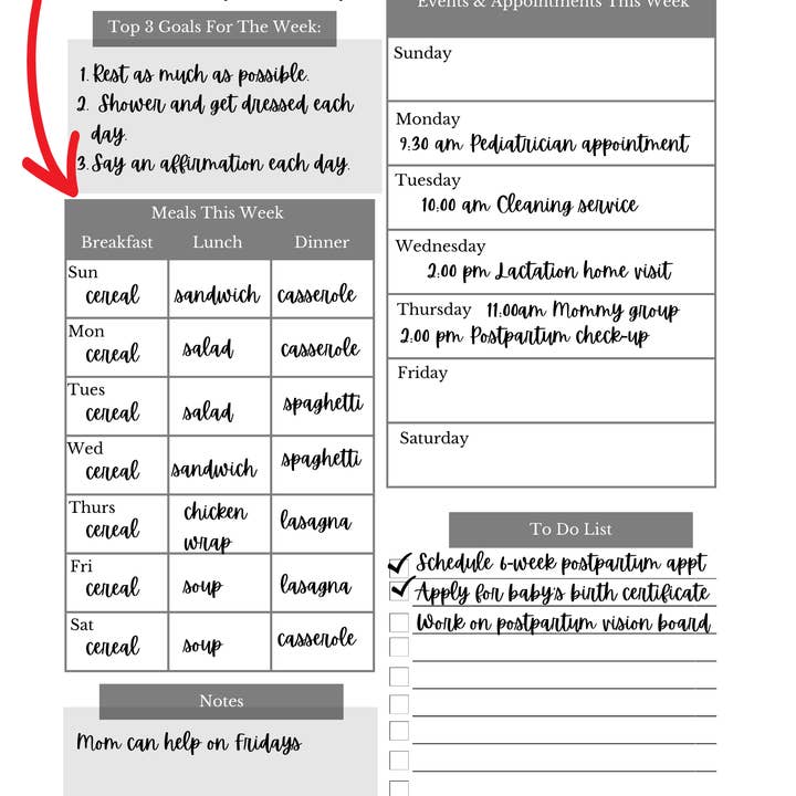 Think Like A Mom - Wholesale Planner - White Label/ Private Label Postpartum Planner7