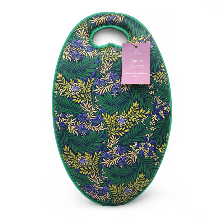 Robert Frederick Ltd – wholesale Garden tool – Orange Grove Garden Kneeler - William Morris Design - Padded Memory Foam