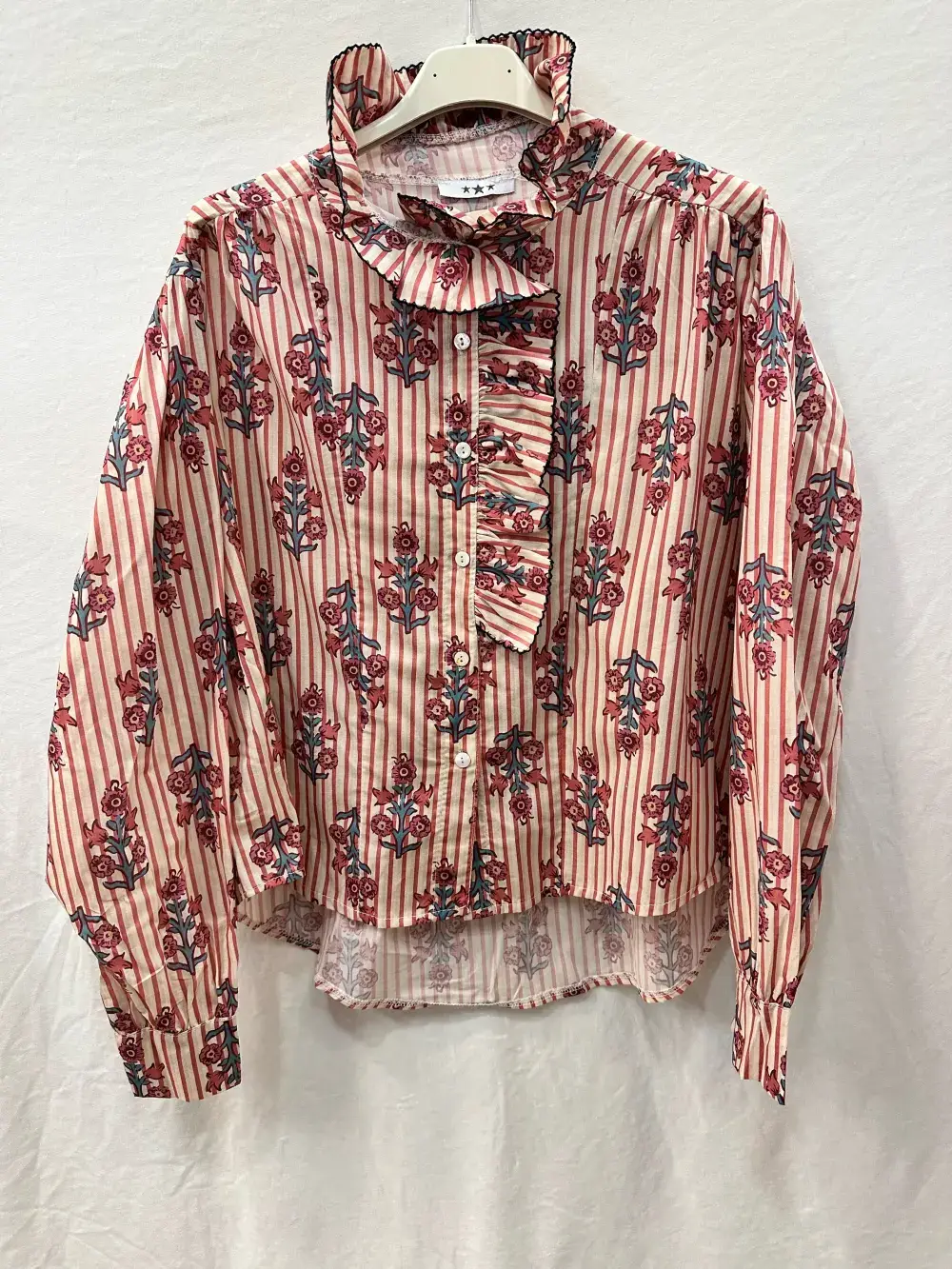 Mimi & Gogo - Vente Chemise à col boutonné – femme - Chemise imprimée à Bohême @7038_ChImpABoheme1