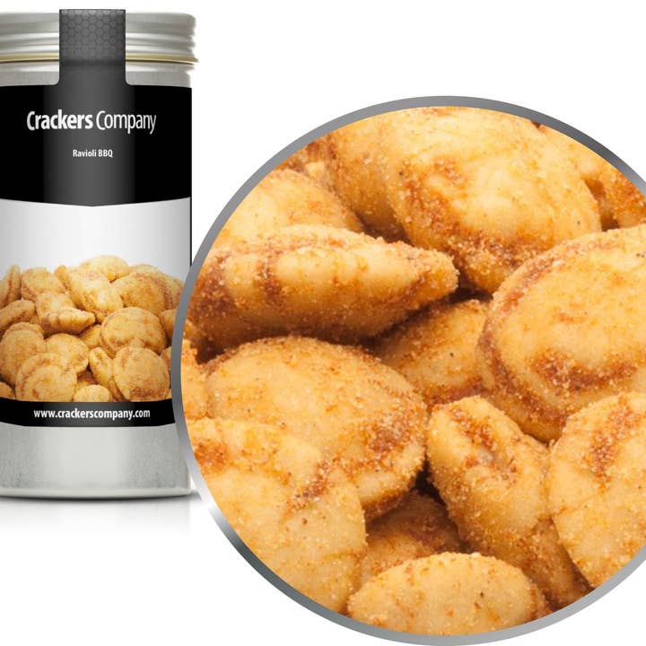 Ravioli BBQ. VPE mit 40 Stk. u. 60g Inhalt je Stk. für den Großhandel von CrackersCompany