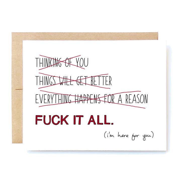 FUCK IT ALL for wholesale by Cheeky Kumquat