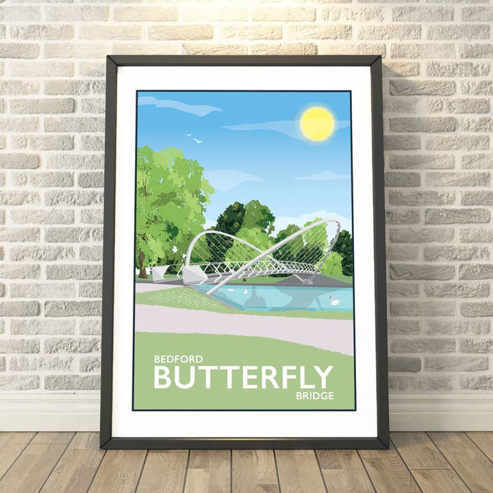 Puente Mariposa, Bedford, Bedfordshire Reino Unido Impresiones y Regalos para venta al por mayor de Tabitha Mary