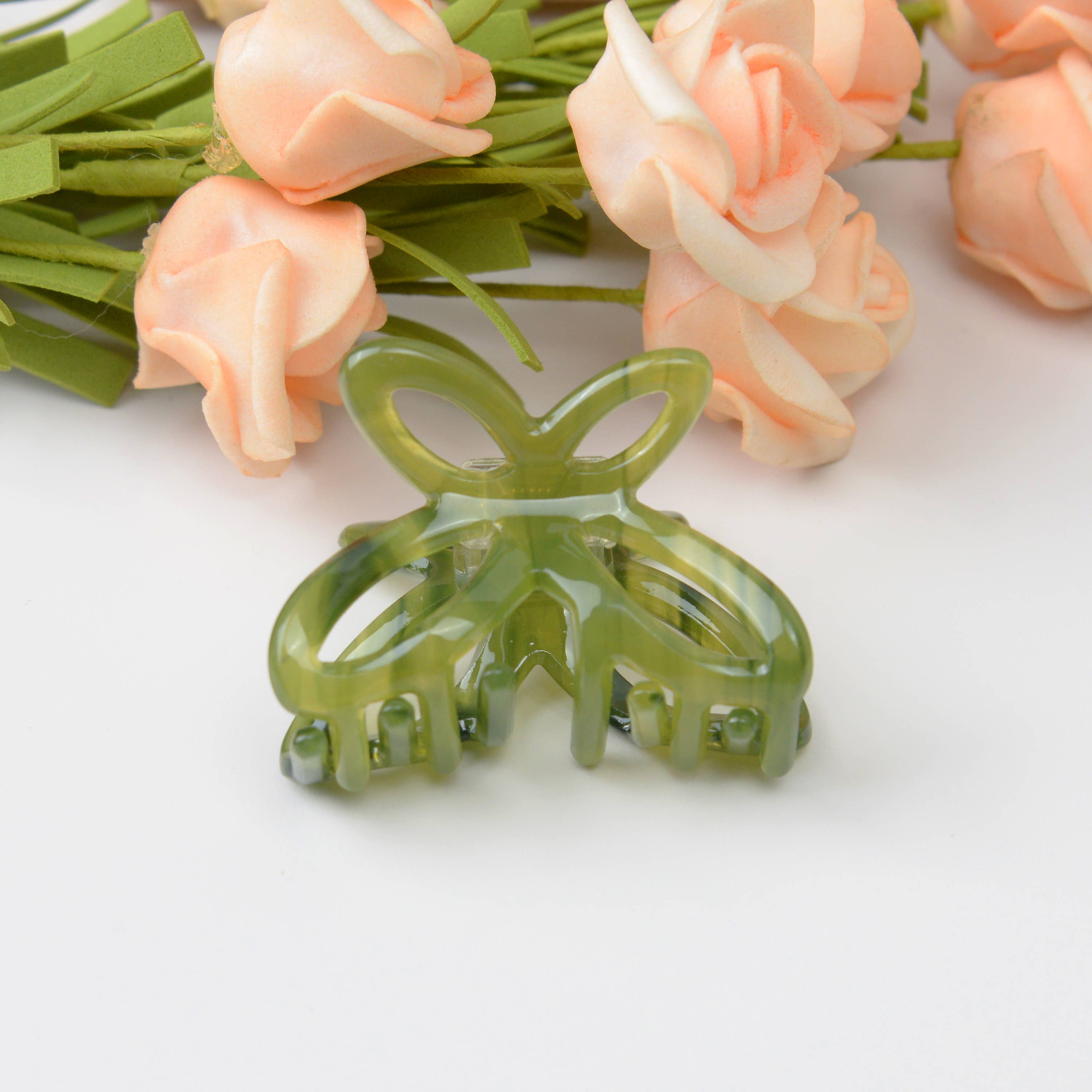 TheDivaSoap – wholesale Hårklämma - Dam – Ihålig fjäril hår klo klämma11