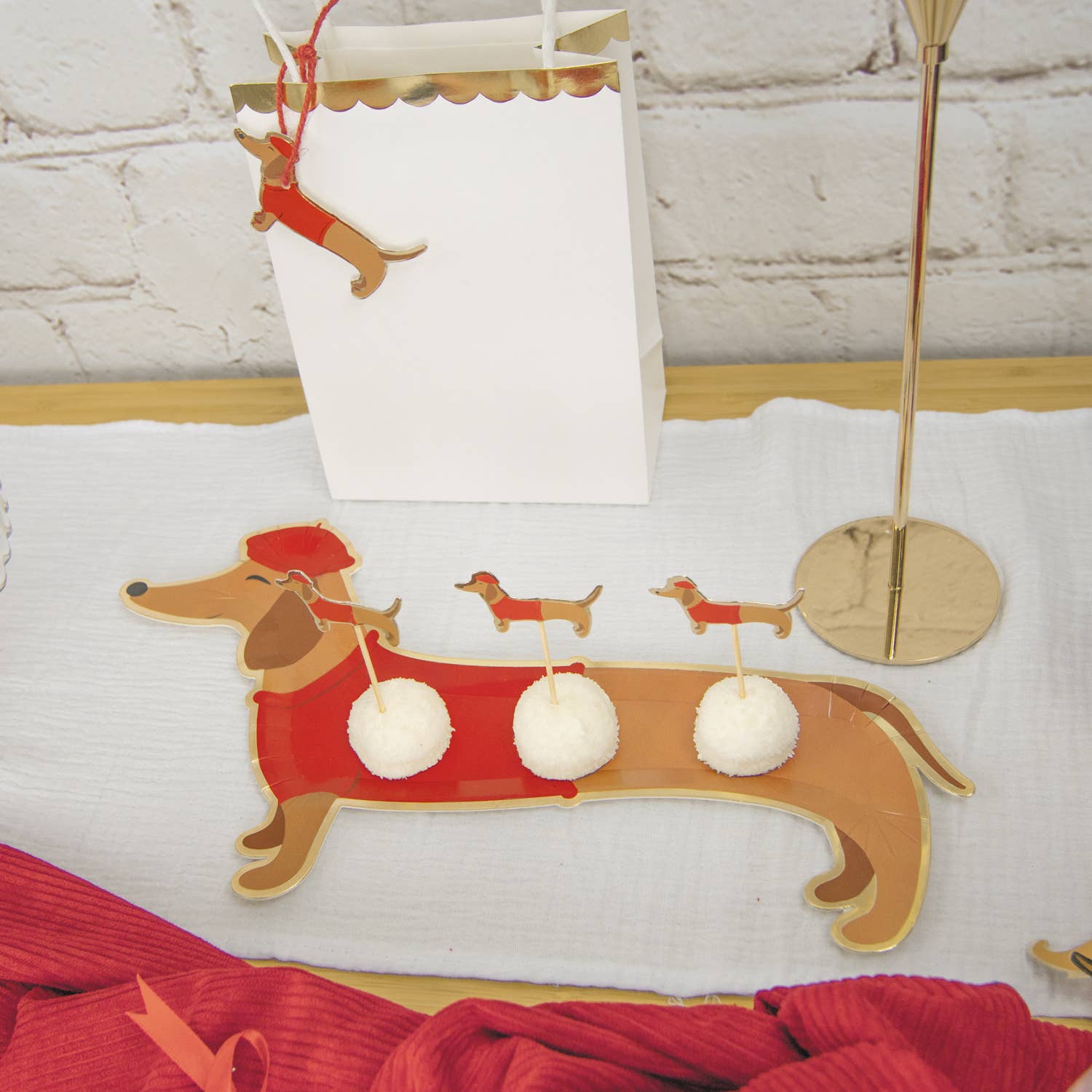 Tim&Puce Factory - Vendita all'ingrosso Vassoi decorativi - Set di 2 vassoi bassotti da 35 cm2