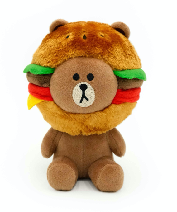 Only An Ocean Europe - Wholesale Knuffelspeeltje - Hond - Bruine Pluche - Burger Tijd0