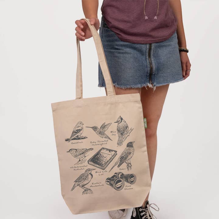 Soul Flower - Wholesale Tote Bag - Unisex - Birding Eco Tote Bag - Reusable Tote Bags0