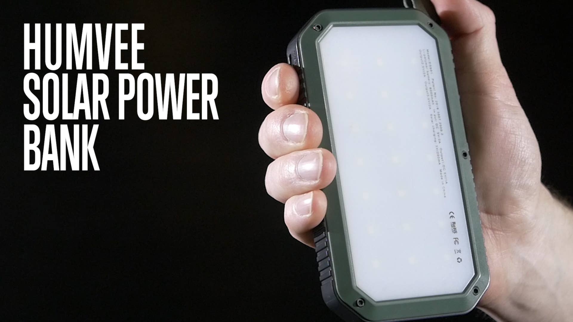 CALIBER GOURMET / CAMPCO – wholesale Portable charger – Humvee Adventure Gear Solar Power Bank and L.E.D.8