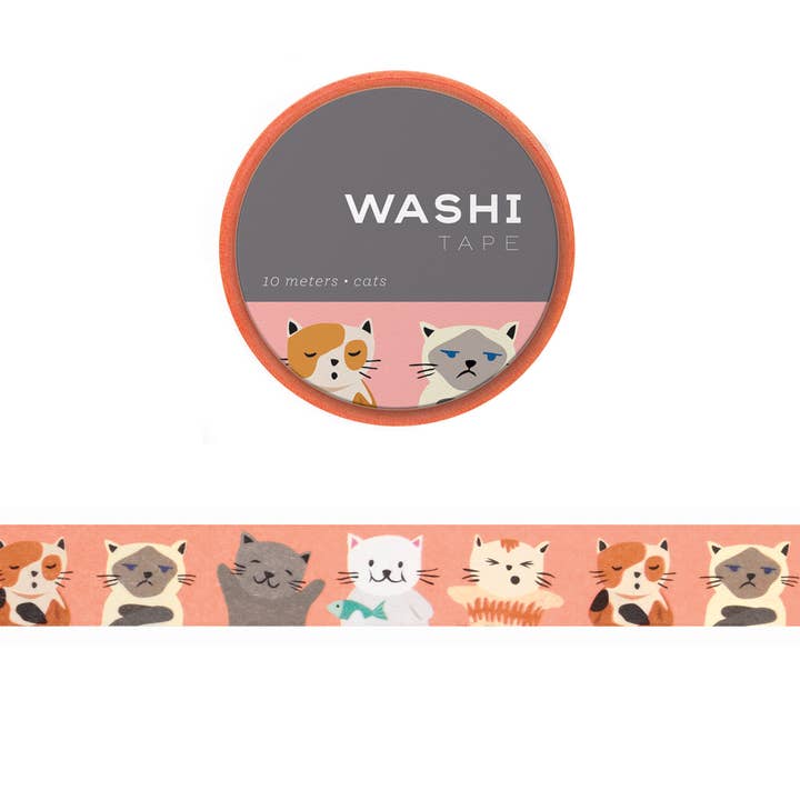 Girl of All Work - Wholesale Washi Tape - Cats Washi Tape