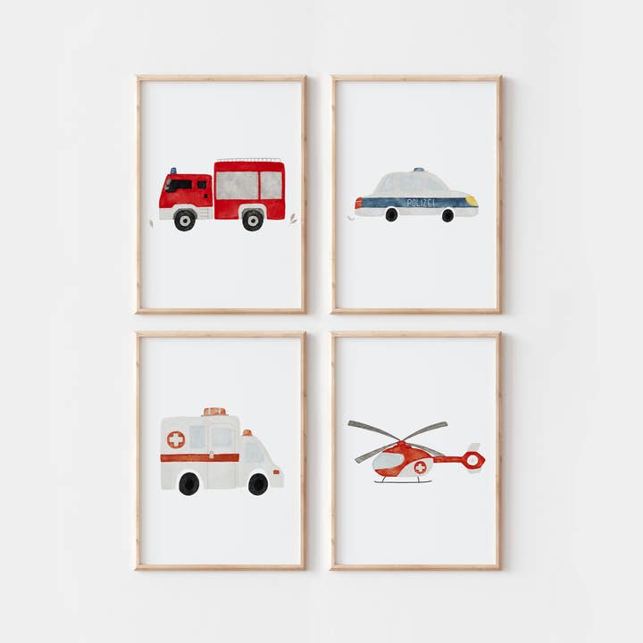 Hej Hanni - Wholesale Poster - Ambulancevoertuigen A4-poster