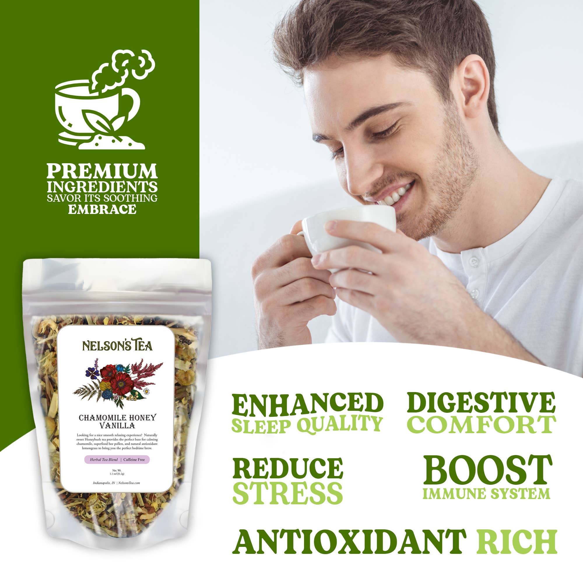 Nelson's Tea - Wholesale Loose Tea - Chamomile Honey Vanilla5