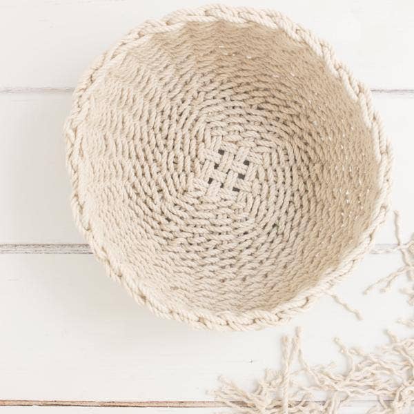 Flax & Twine – wholesale DIY craft kit – Jessie Twined Rope Bowl Kit1