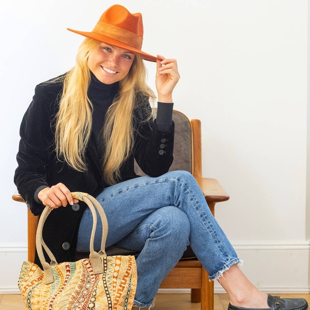 TRAVAUX EN COURS... - Wholesale Fedora - Unisex - WIDE BRIM HAT - leather braid61