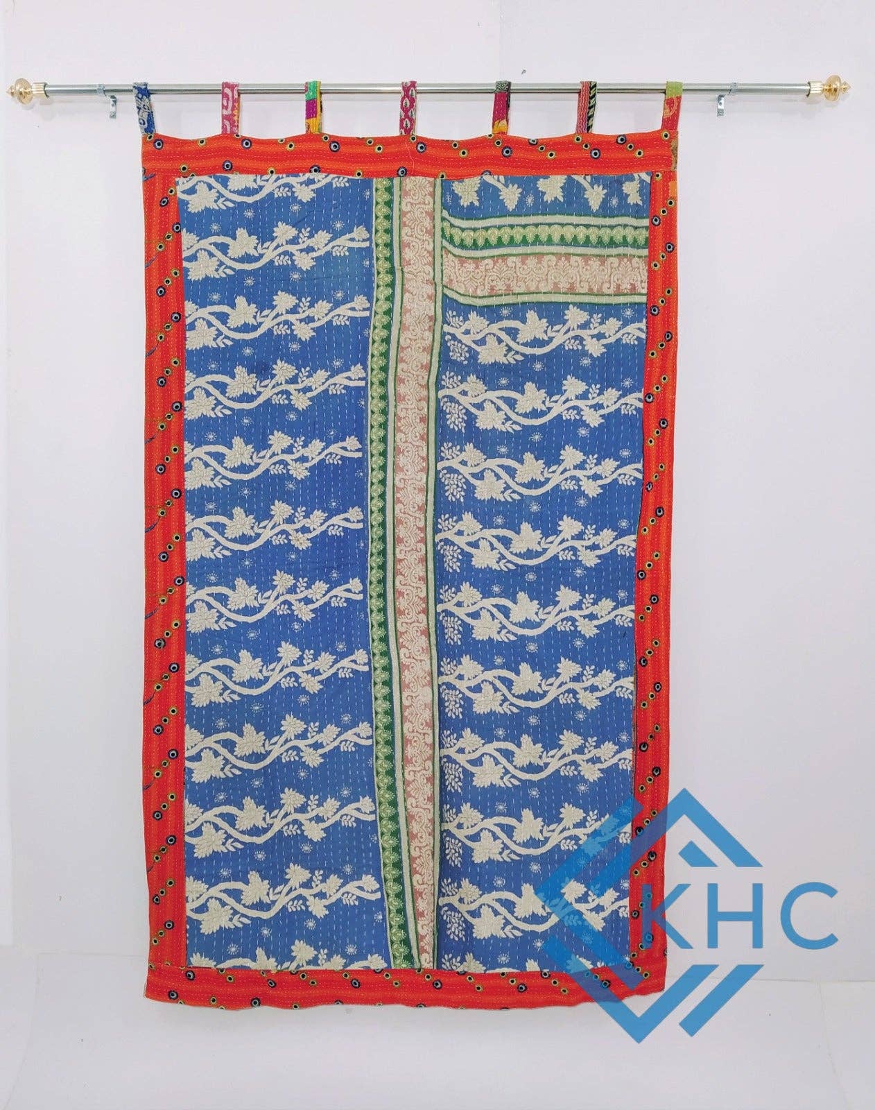 KHC – wholesale Curtain – Vintage Kantha Handmade 100% Cotton Fusion Curtains6