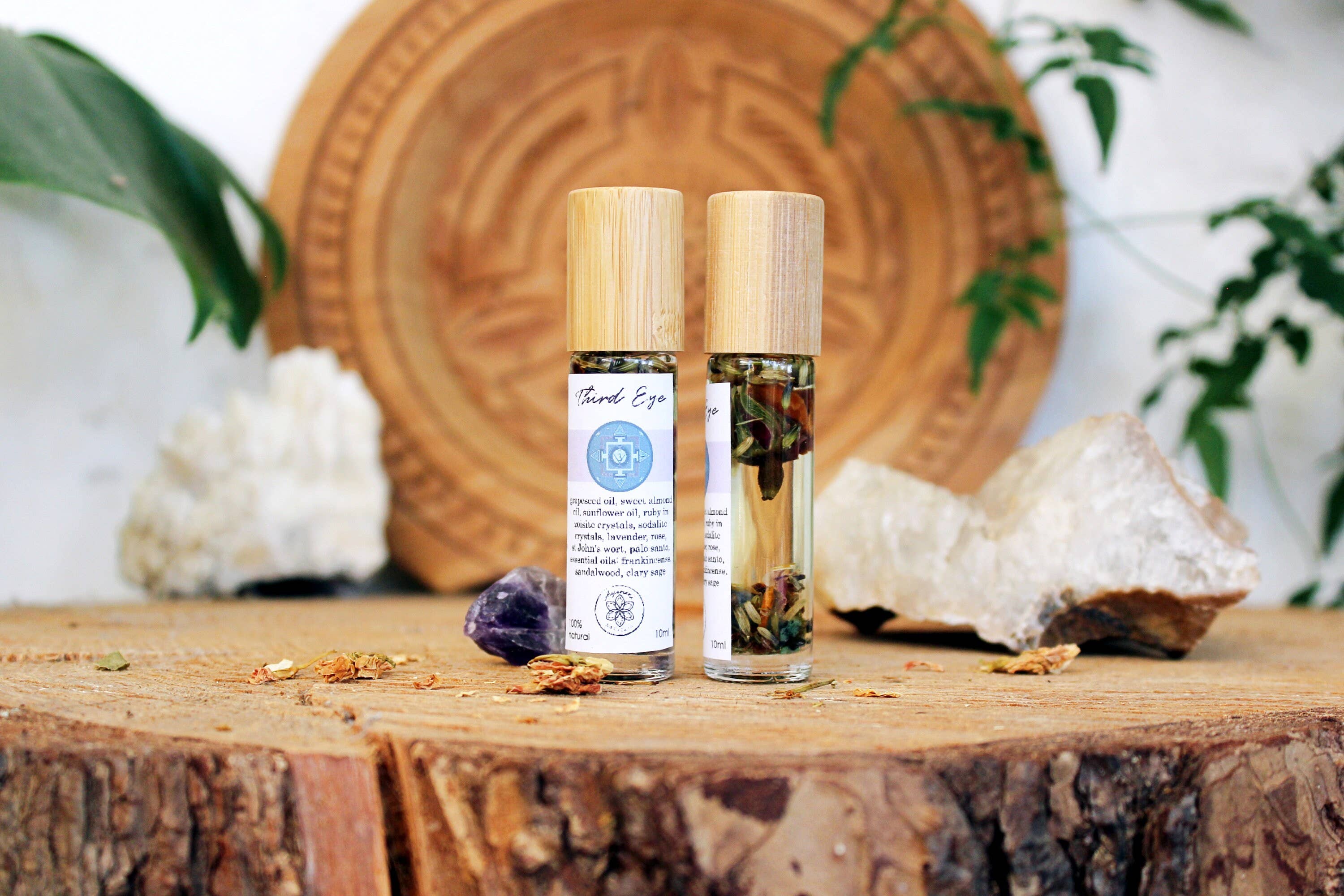 Ayamani Naturals - Vente Huile essentielle - Huile du Troisième Œil | Mélange de Cristaux et Herbes pour l'Équilibre du Chakra Ajna7