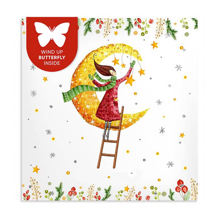 Drømmende helligdage lykønskningskort med overraskelse for engroshandel hos Cozywood