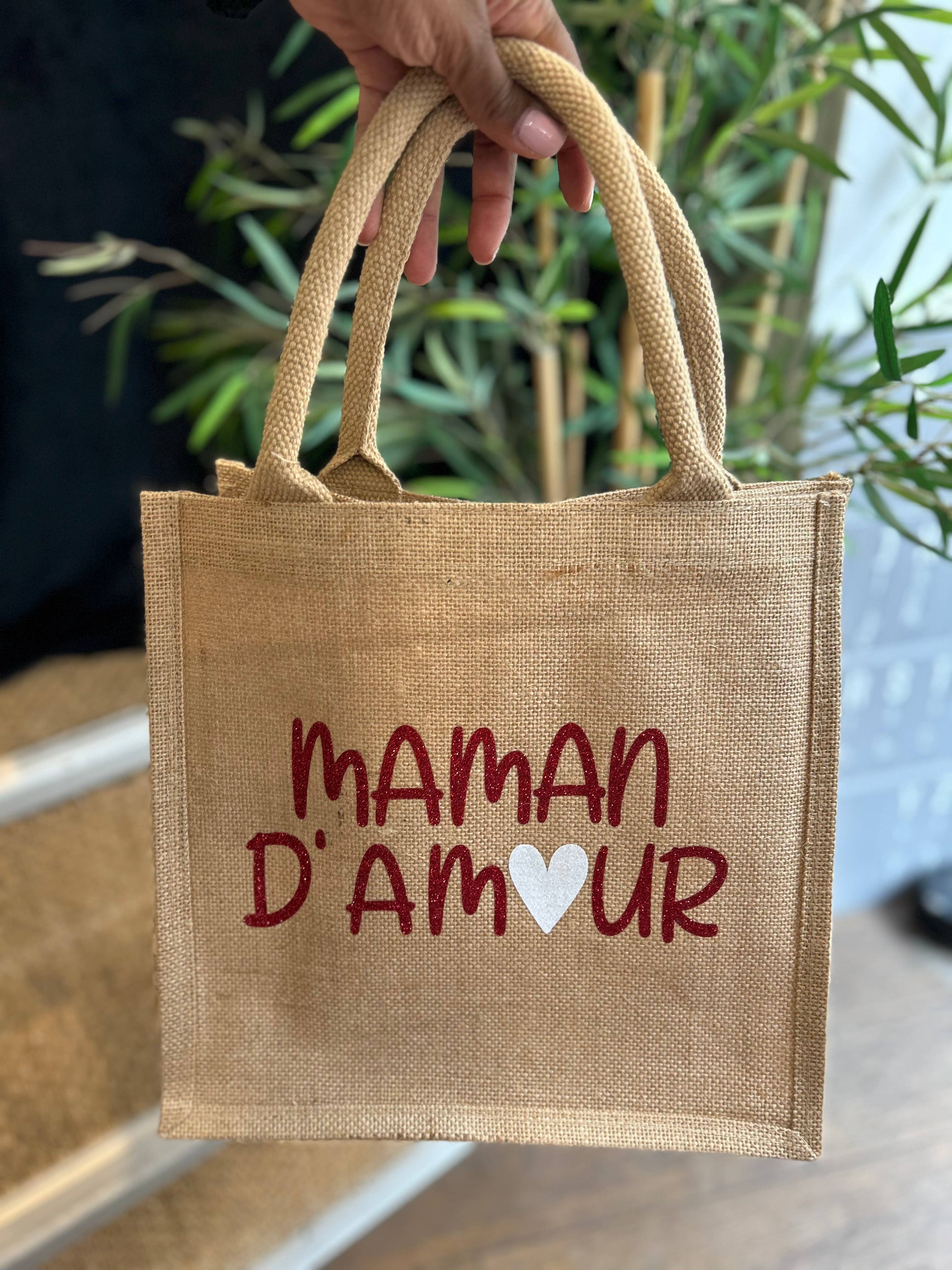 Toiles Chics – Großhandel Tragetasche – Damen – Kleines Jutebeutelmodell - Muttertag1