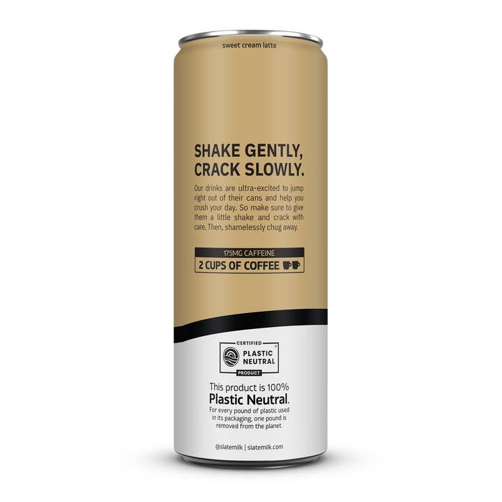 Slate Milk - Wholesale Iced Coffee/Cold Brew - Sweet Cream Latte