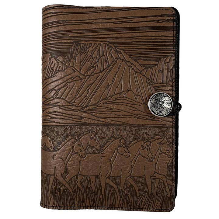 Large Notebook Cover, Running Horses for wholesale by Oberon Design