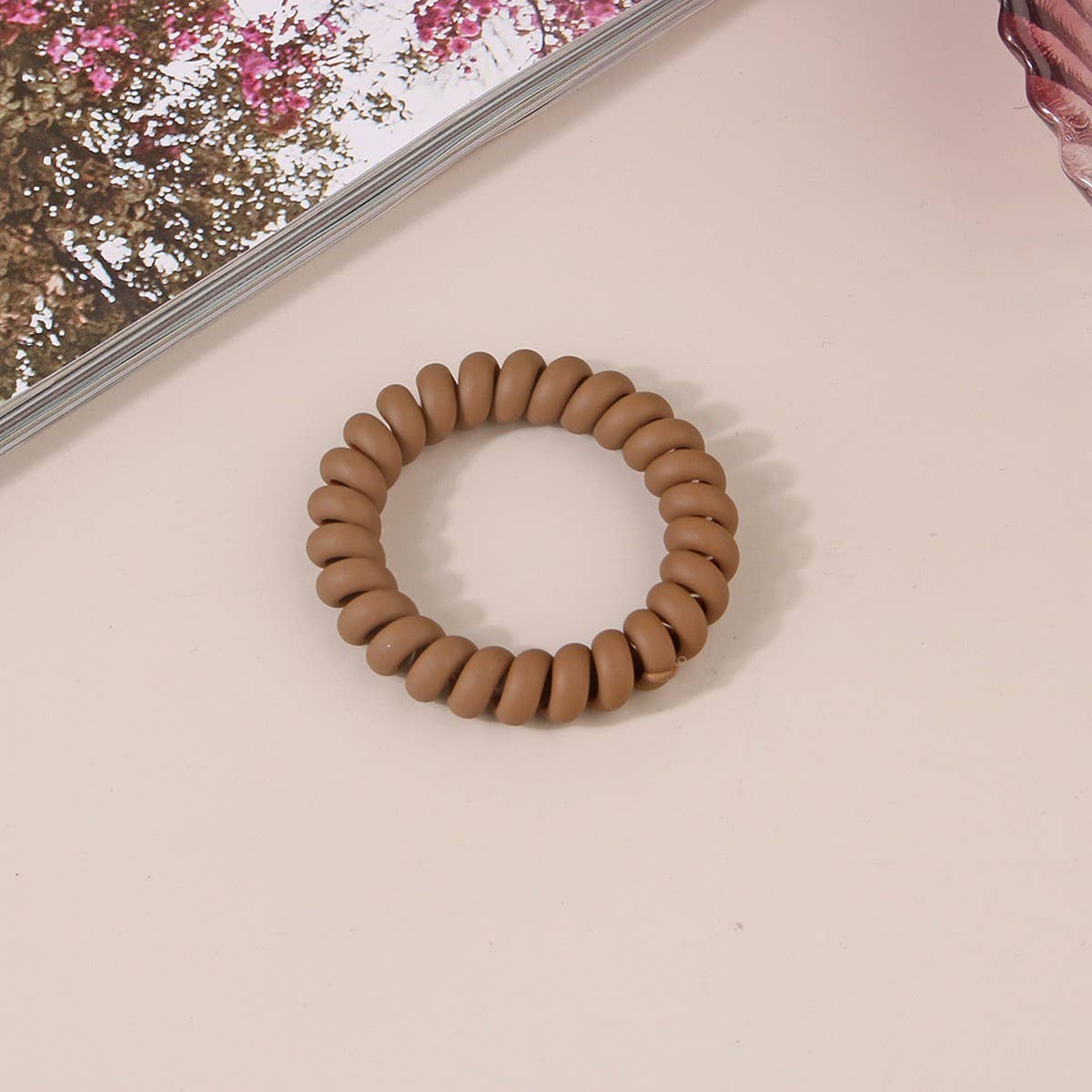 NINEXIS - Wholesale Hair Tie - CWAHA1379_SIMPLE FROSTED PHONE CORD HAIR TIE17