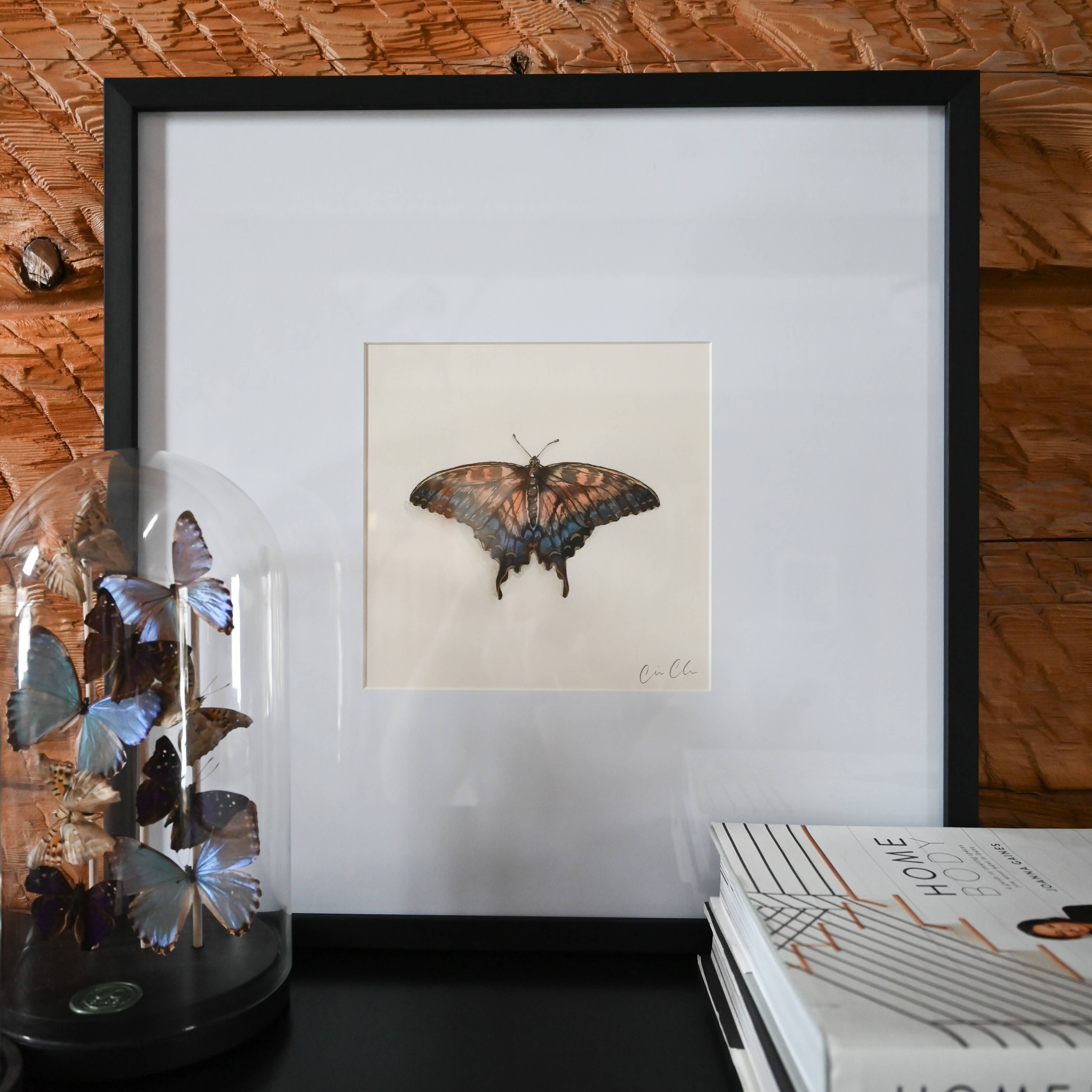 Ciarra Claire - Wholesale Art Print - *Hand Embellished* Swallowtail Butterfly Fine Art Print7