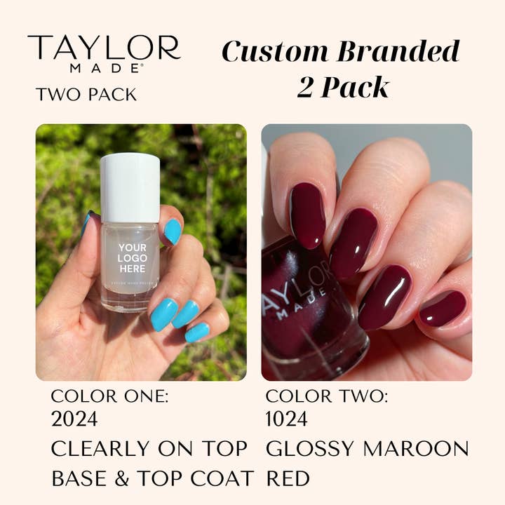 Taylor Made Polish - Vendita all'ingrosso Smalto per unghie - Smalto per unghie personalizzato: confezione da 2 a lunga tenuta + vegano + non tossico240