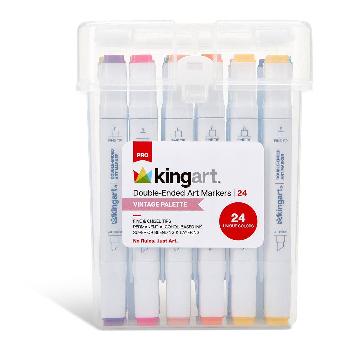 KINGART - Wholesale Marker - Double-Ended Alcohol Markers - 24 Vintage Colors8