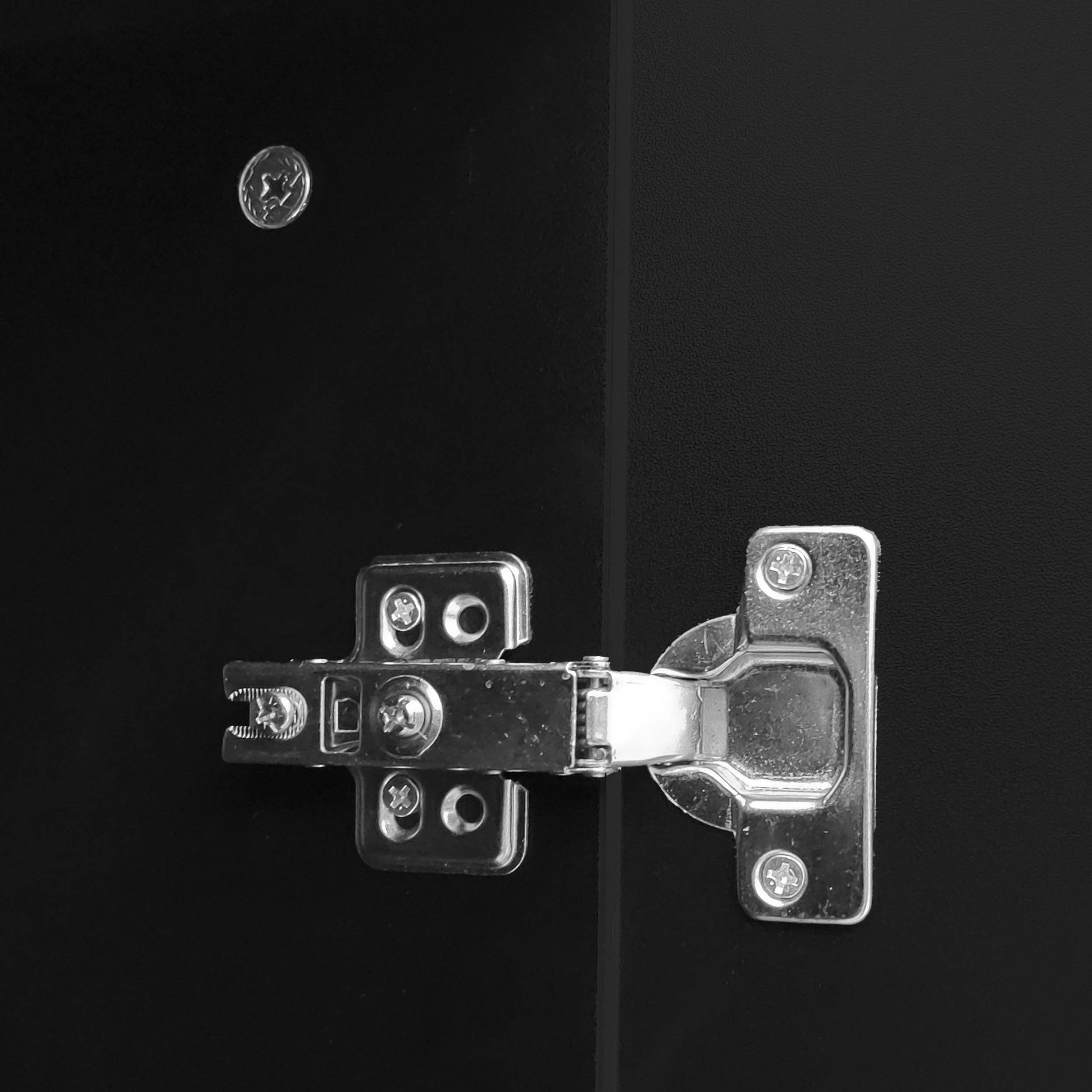 Urban Meuble - Wholesale Sideboard - Black buffet with 4 doors, pattern, and storage 120*37.5*80.8 cm EVRENS BLACK17