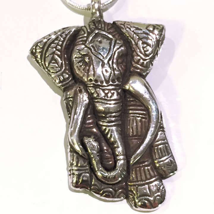 Elefant halsband i Sterling Silver för wholesale av Hi Octane | SilverBotanica