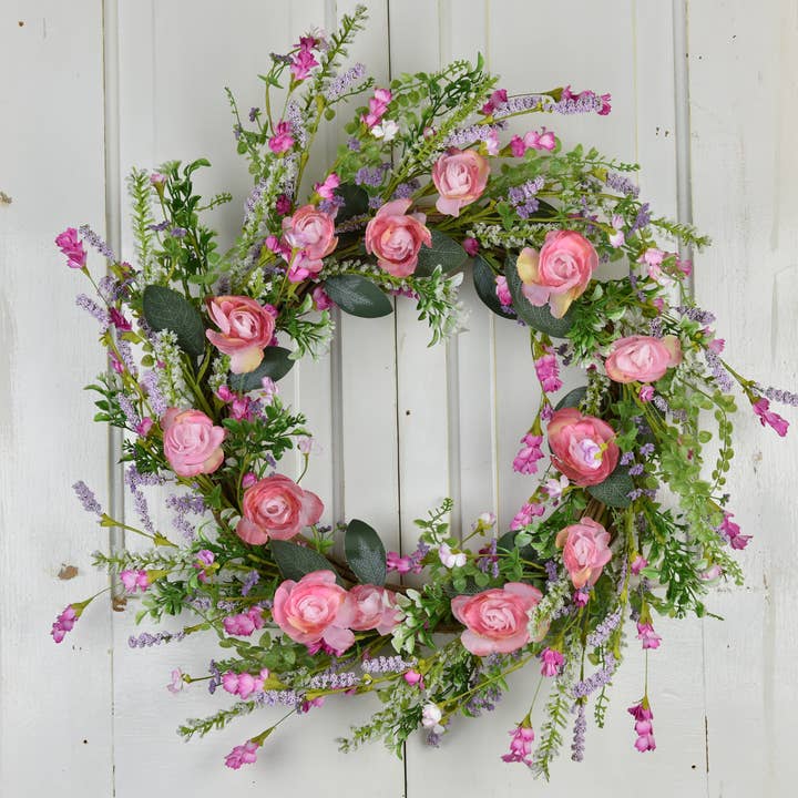 Wholesale Home Decor - Wholesale Wreath - Peony Patch Wreath