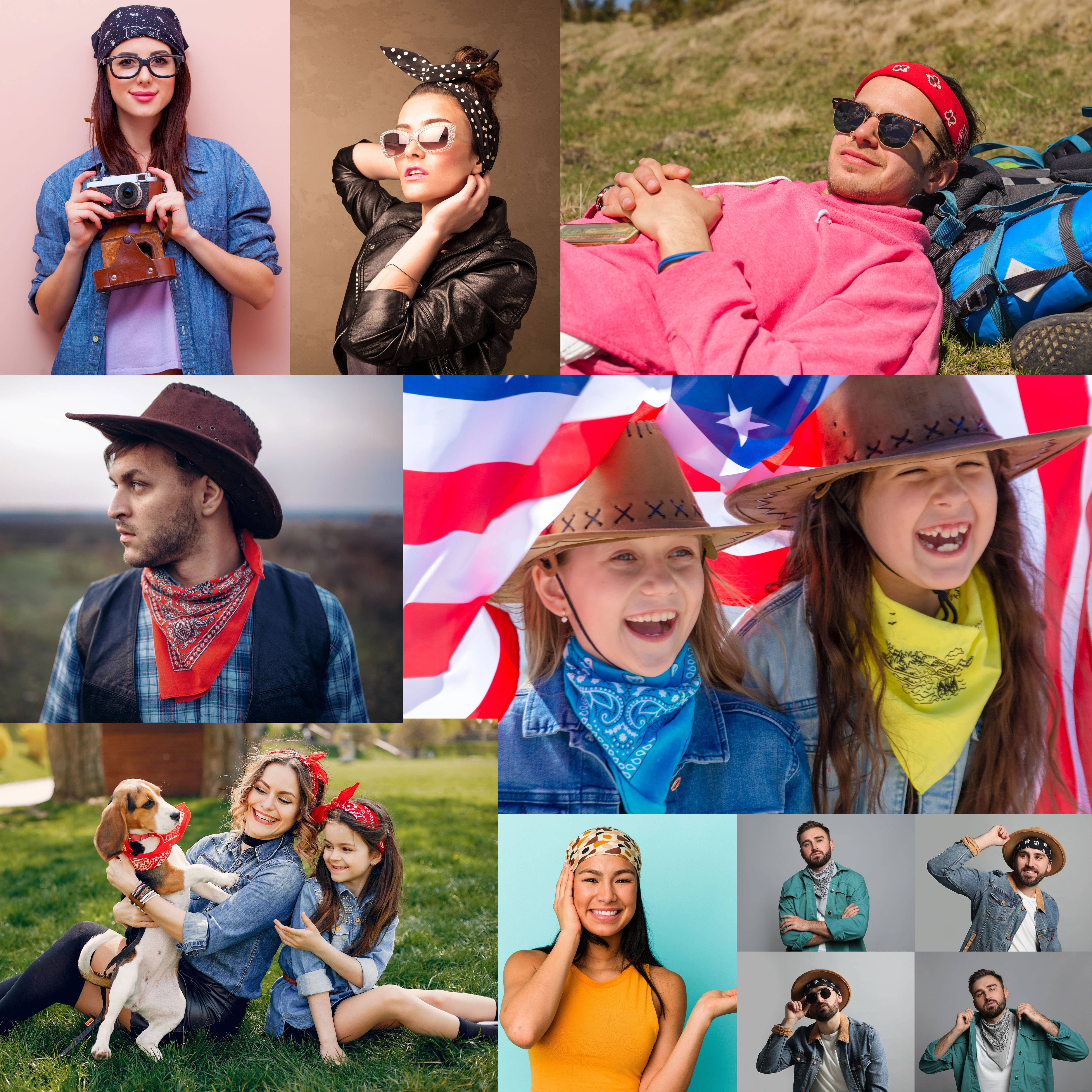 The Bandanna Company - Wholesale Bandana - Unisex - Bandanna - 22" MADE IN USA - Burnt Orange Paisley2