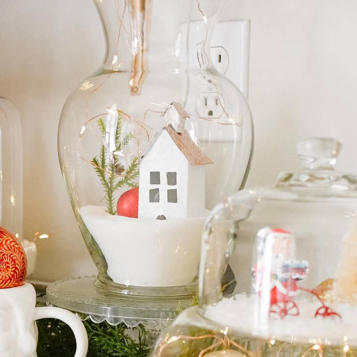 Factory Direct Craft - Wholesale Artificial Flowers - 5-1/2" Weatherproof Mini Pencil Pine with Pinecone Picks3