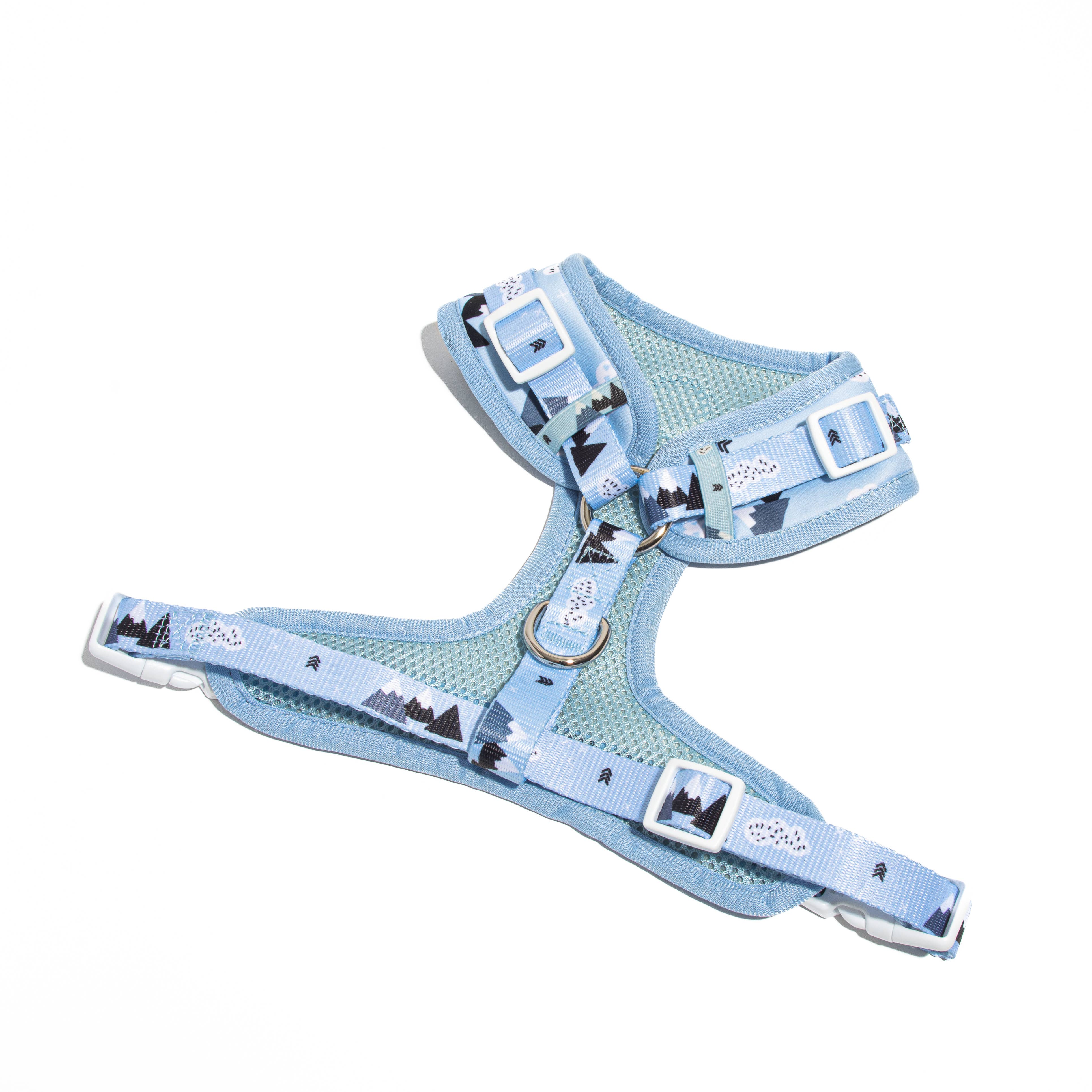 Woof & Wonder - Wholesale Pet Harness - Dog - Sky Blue Hiking Mountain and Clouds Adjustable Dog Harness2