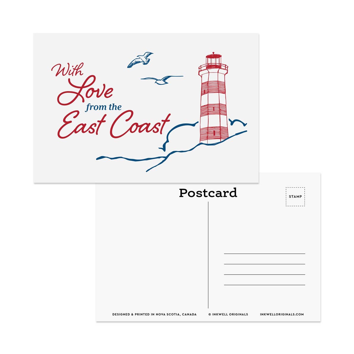 Inkwell Originals – Postal por atacado – Postal Amor Costa Leste2