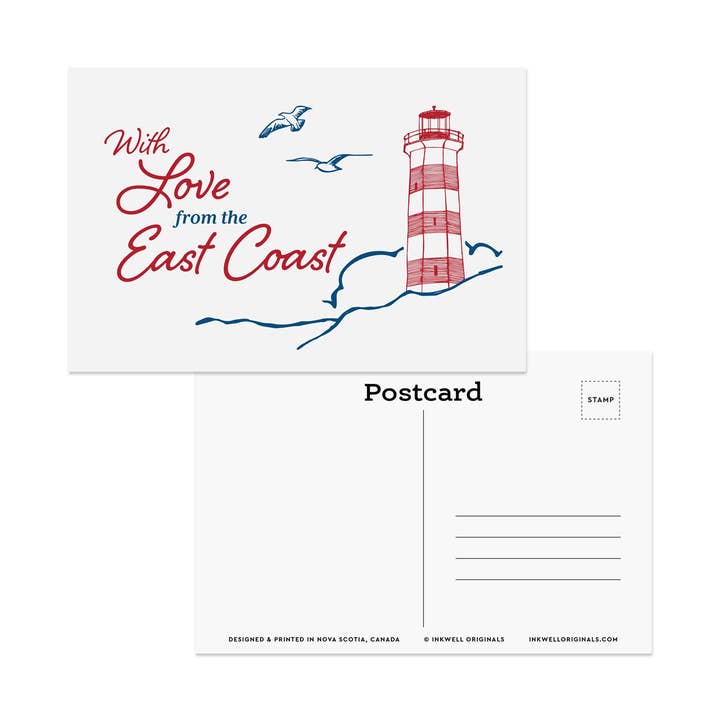 Inkwell Originals – wholesale Vykort – East Coast Love Vykort2