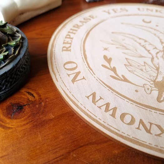 Yiska Designs - Wholesale Meditation Supplies - Forest Skull Pendulum Board1