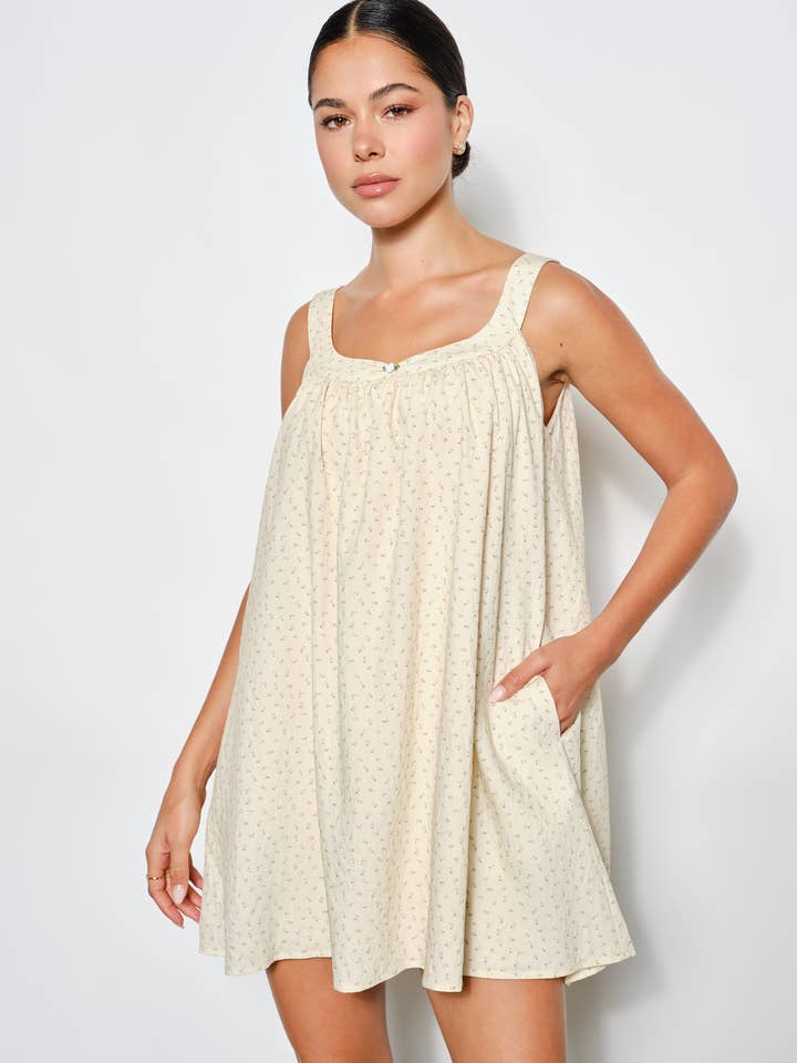 HEATH DITSY MINI DRESS for wholesale by Pretty Garbage