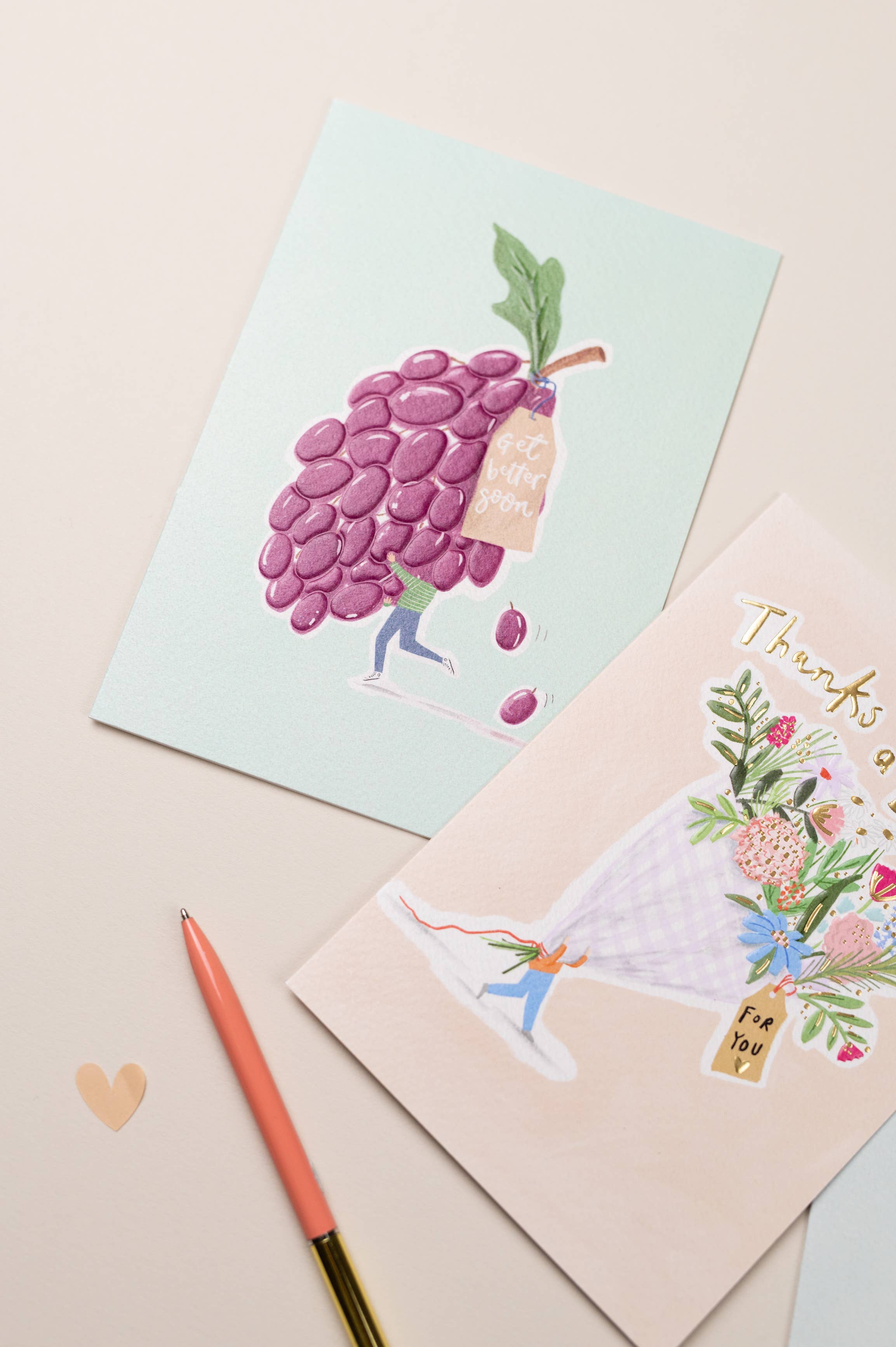 Meraki Greeting Cards - Wholesale Thank You Card - Thanks a Bunch Thank You Card2