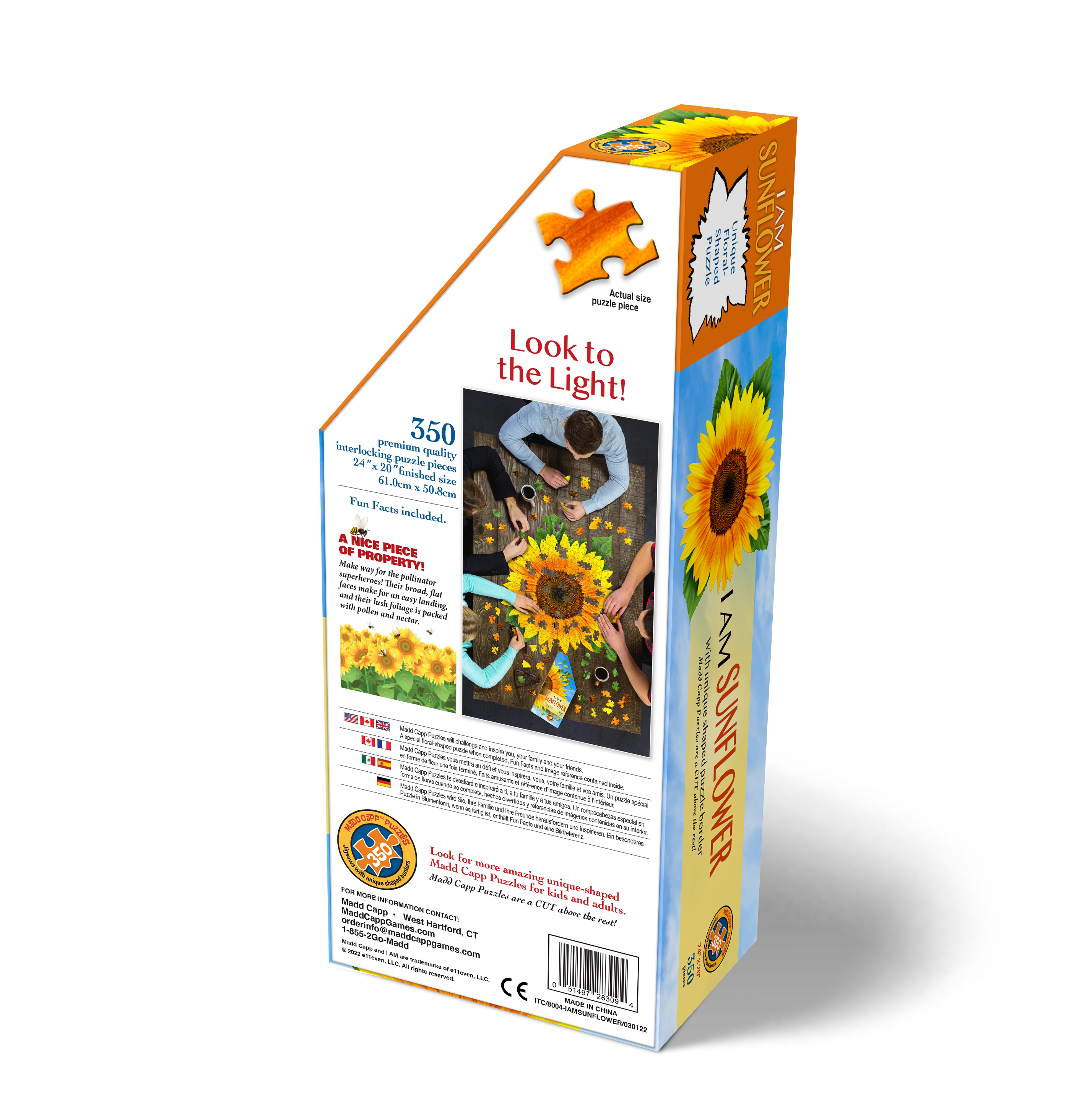 Madd Capp Games & Puzzles - Wholesale Puzzle - Adult - I AM SUNFLOWER 350 piece jigsaw puzzle - gift3