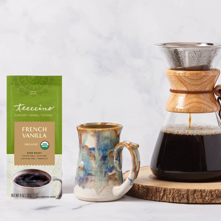 Café aux herbes de chicorée à la vanille française, biologique pour la vente par Teeccino