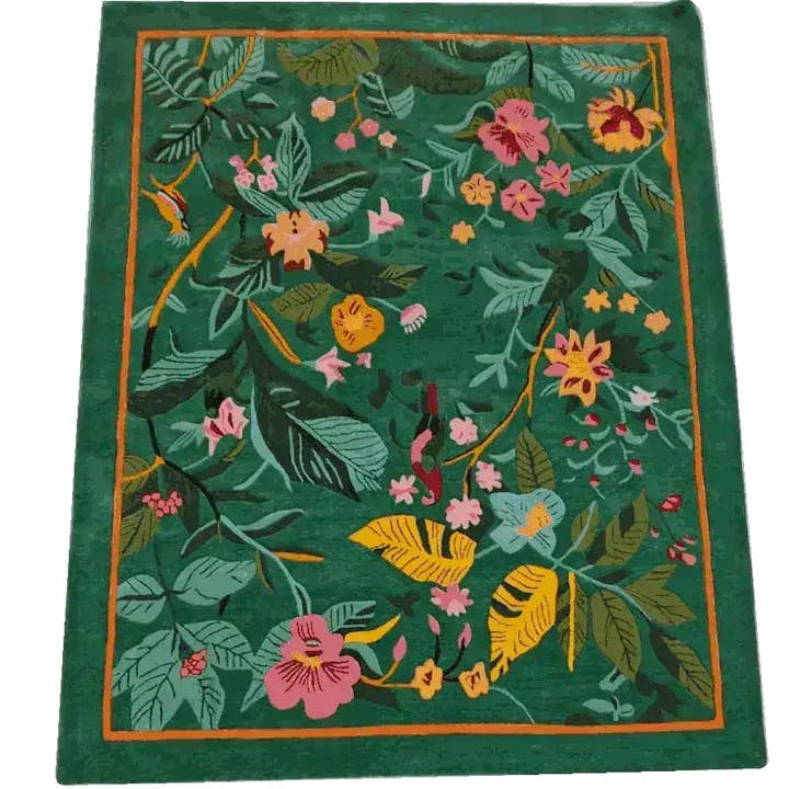 Tropical Treasure Hand Tufted Wool Rug 4 x 6 ft for wholesale by Maia Homes