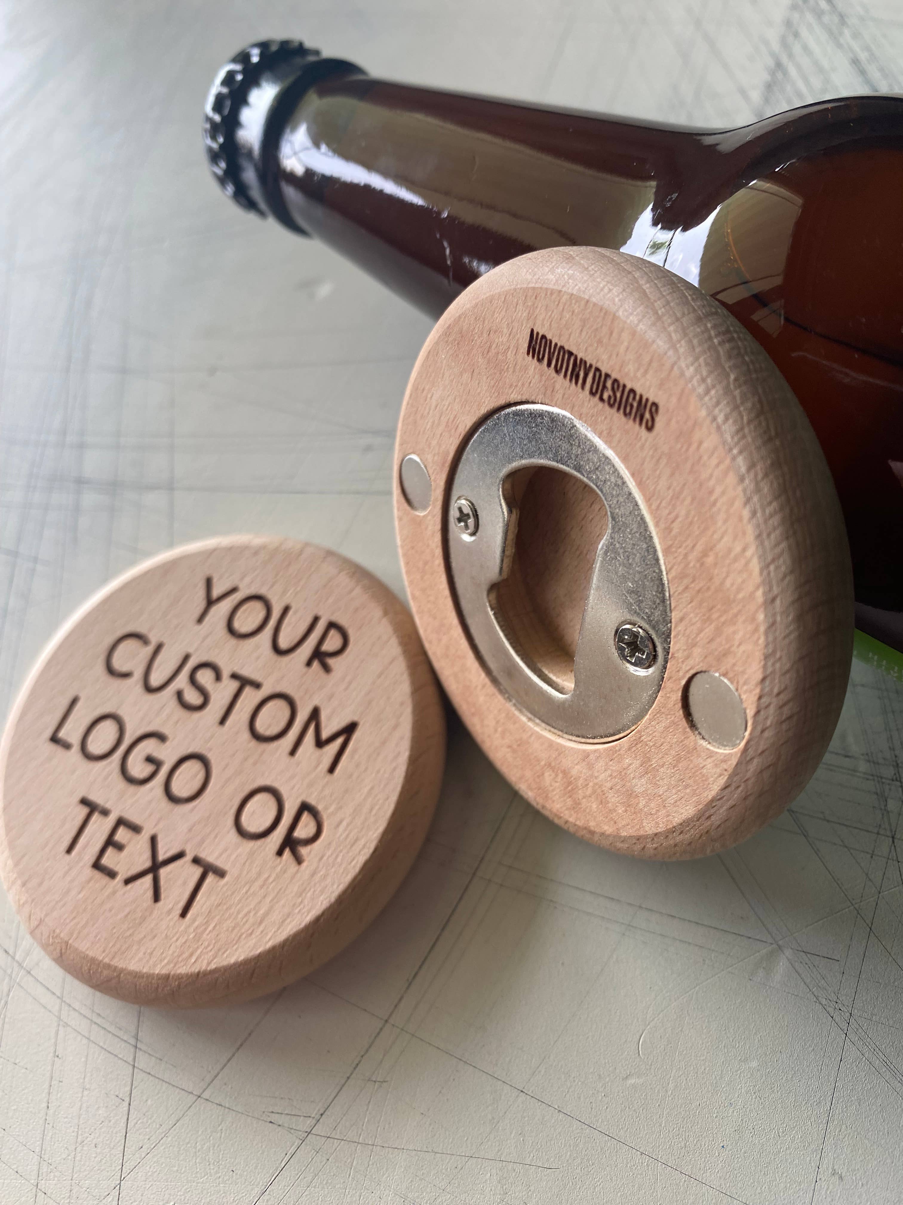 Novotny Designs - Wholesale Bottle/Wine Opener - Custom wood magnetic bottle opener3