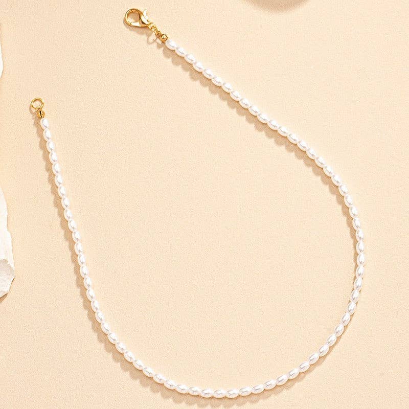 liqubit - Venta al por mayor Collares de cuentas/perlas - Collar de perlas de agua dulce para mujer0