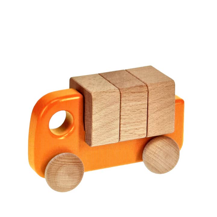 Little Poland Gallery - Wholesale Wood Toy - Kids - BAJO Car with Blocks7