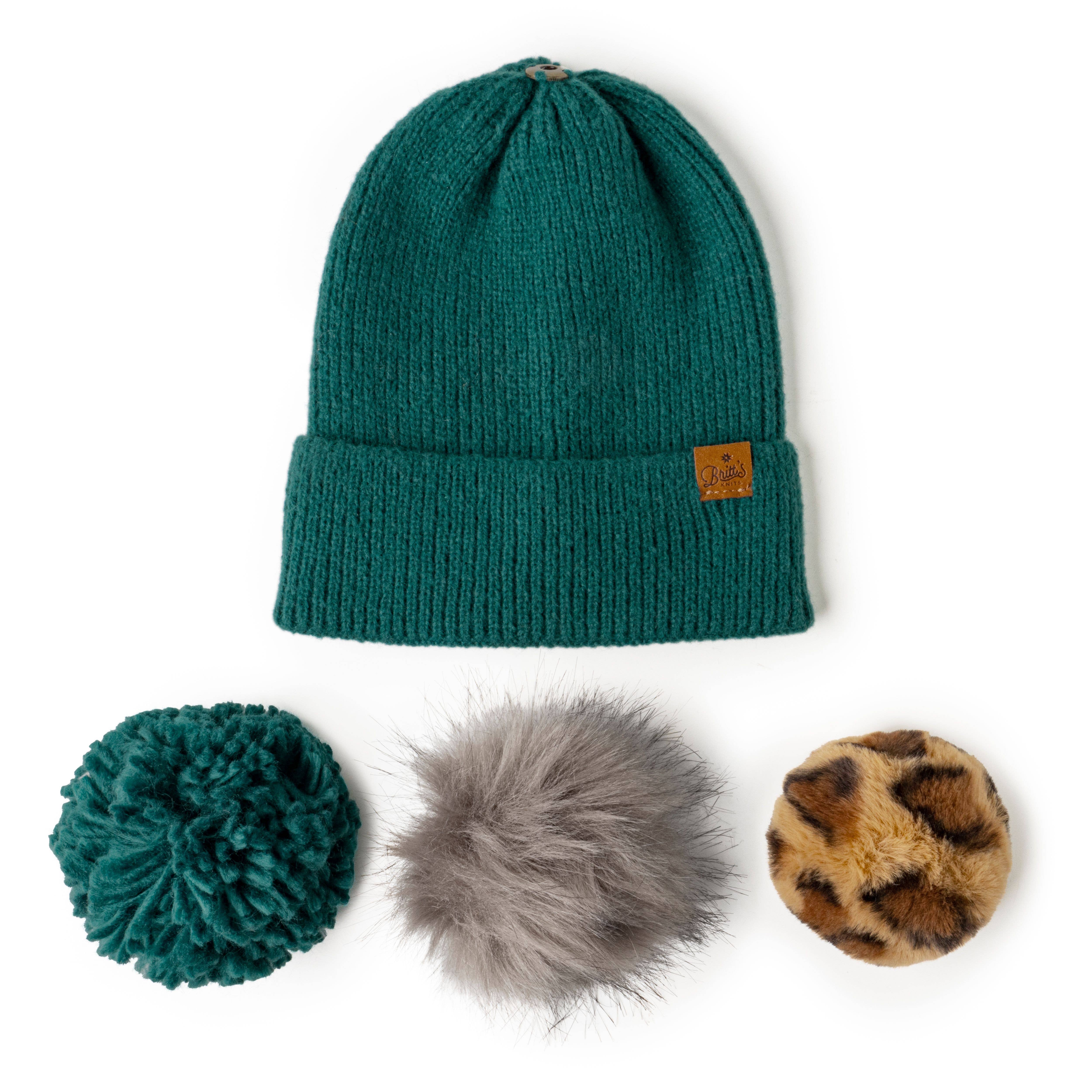DM Merchandising – wholesale Beanie – Women's – Britt's Knits Snap To It Mix & Match Pom Hat Open Stock2