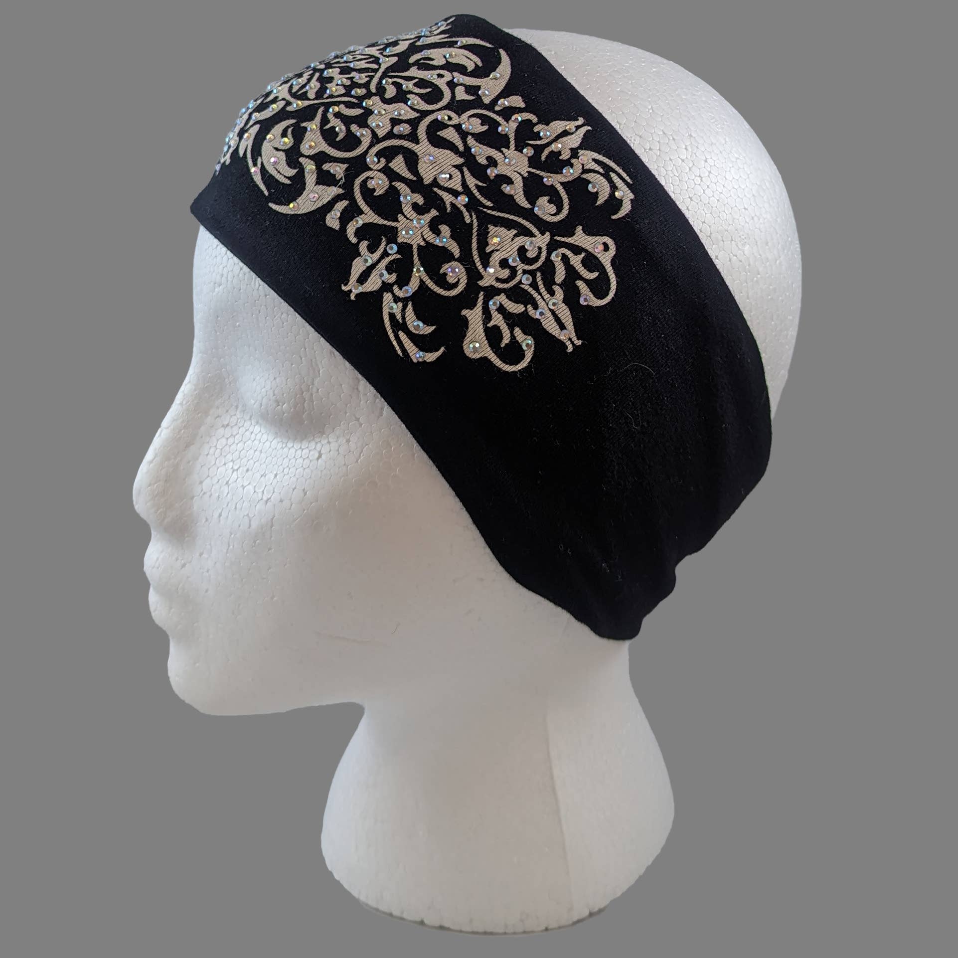 Gem City Attire - Wholesale Fashion Headband - Women's - HW100R - Elegant Flourish Head Wrap1